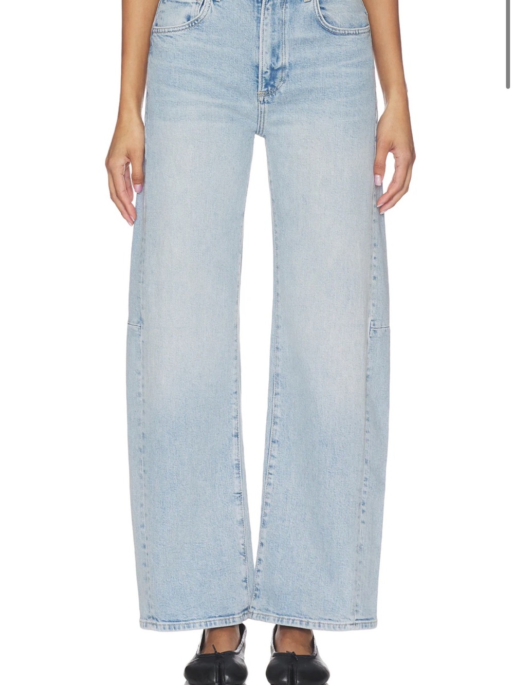 NWT Paige High-Rise Arellia Outseam Barrel Jeans